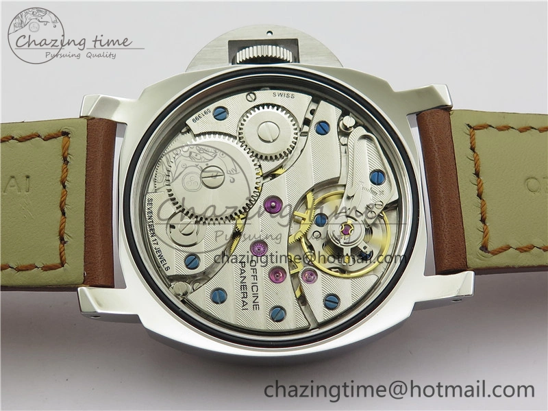 PAM111 HWF 1:1 Best Edition on Brown Calf Leather Strap A6497 ( Free Strap ) Sophisticated 8368