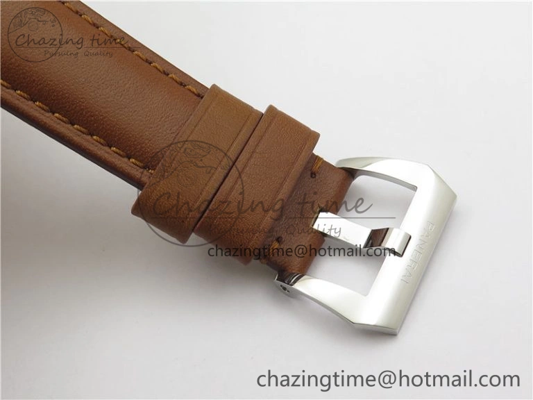 PAM111 HWF 1:1 Best Edition on Brown Calf Leather Strap A6497 ( Free Strap ) Sophisticated 8368
