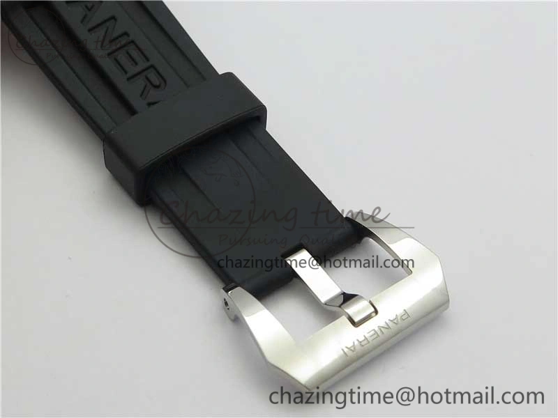 PAM111 N V10 Noob 1:1 Best Edition on Rubber Strap A6497 with Y-Incabloc Soft 8418
