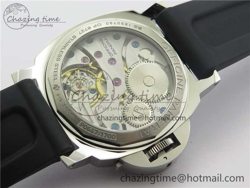 PAM111 N V10 Noob 1:1 Best Edition on Rubber Strap A6497 with Y-Incabloc Soft 8418