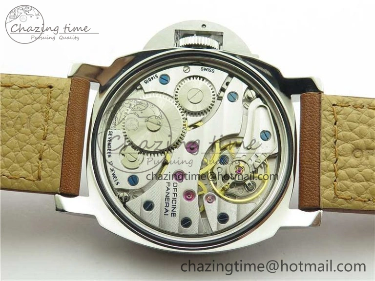 Durable PAM111 P Noob 1:1 Best Edition on Brown Leather Strap A6497 with Y-Incabloc V 8398