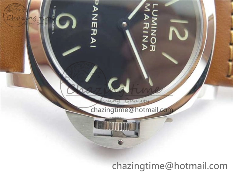 Durable PAM111 P Noob 1:1 Best Edition on Brown Leather Strap A6497 with Y-Incabloc V 8398