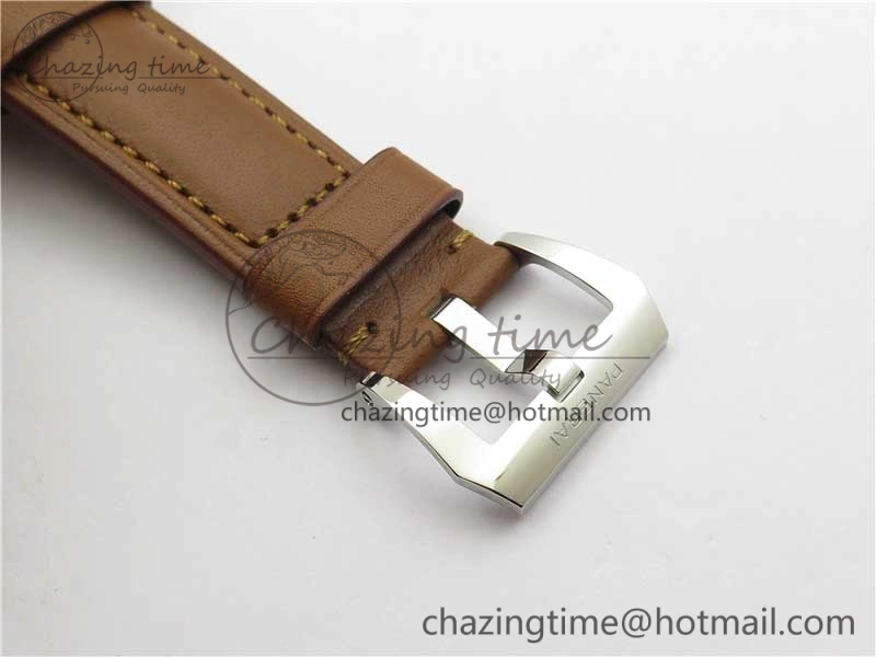 PAM111 VSF 1:1 Best Edition on Brown Calf leather Strap A6497 ( Free Strap ) Reliable 8403