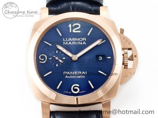 PAM1112 W TTF 1:1 Best Edition on Blue Leather Strap P Versatile 8325