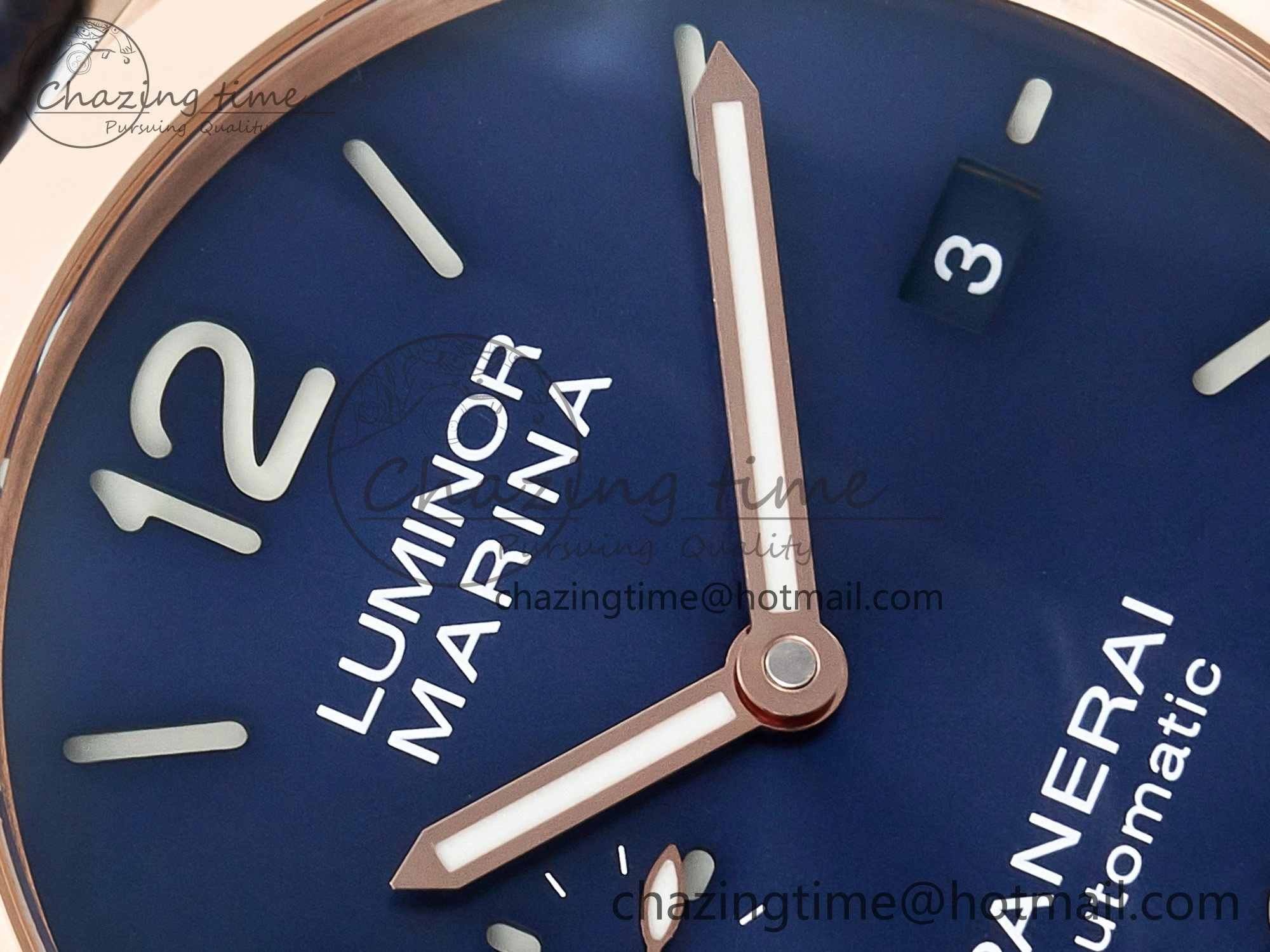 PAM1112 W TTF 1:1 Best Edition on Blue Leather Strap P Versatile 8325