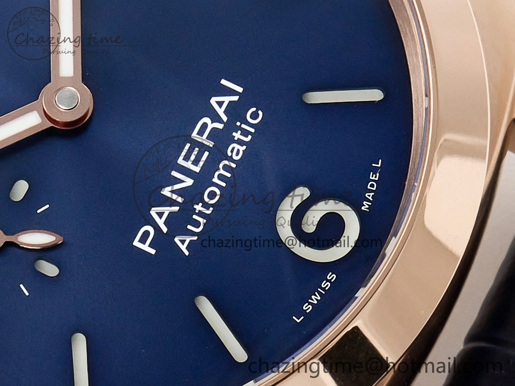 PAM1112 W TTF 1:1 Best Edition on Blue Leather Strap P Versatile 8325