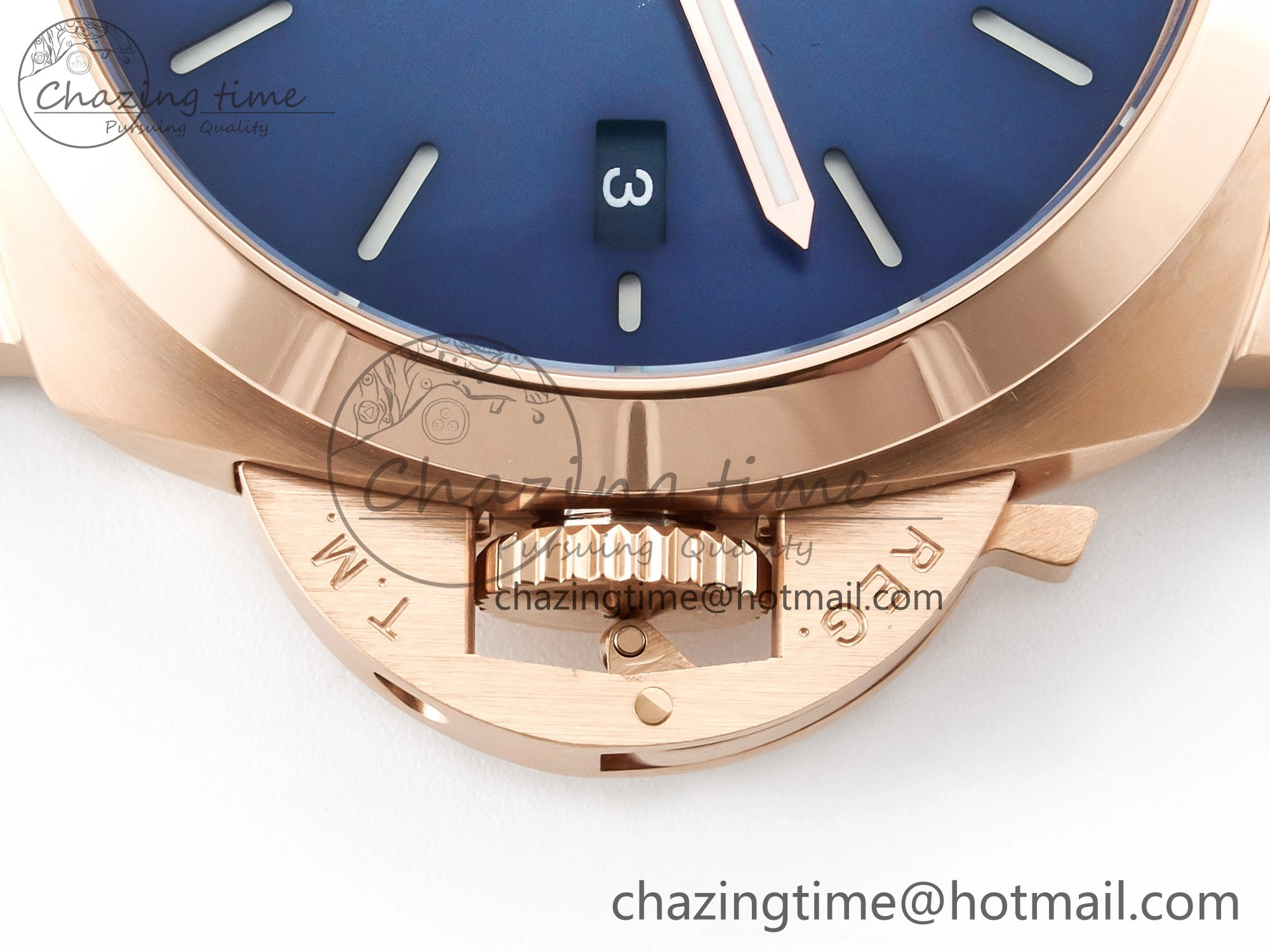 PAM1112 W TTF 1:1 Best Edition on Blue Leather Strap P Versatile 8325