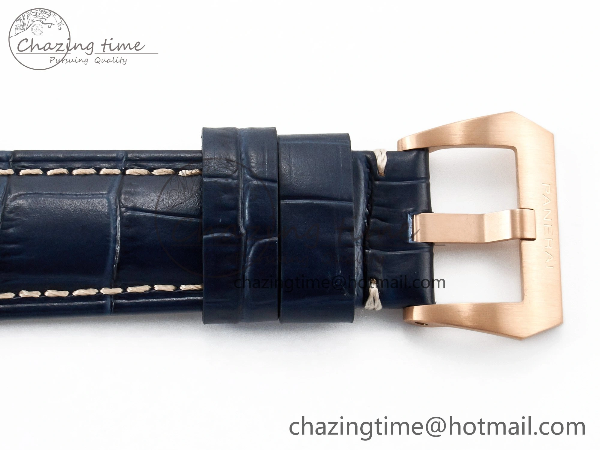 PAM1112 W TTF 1:1 Best Edition on Blue Leather Strap P Versatile 8325