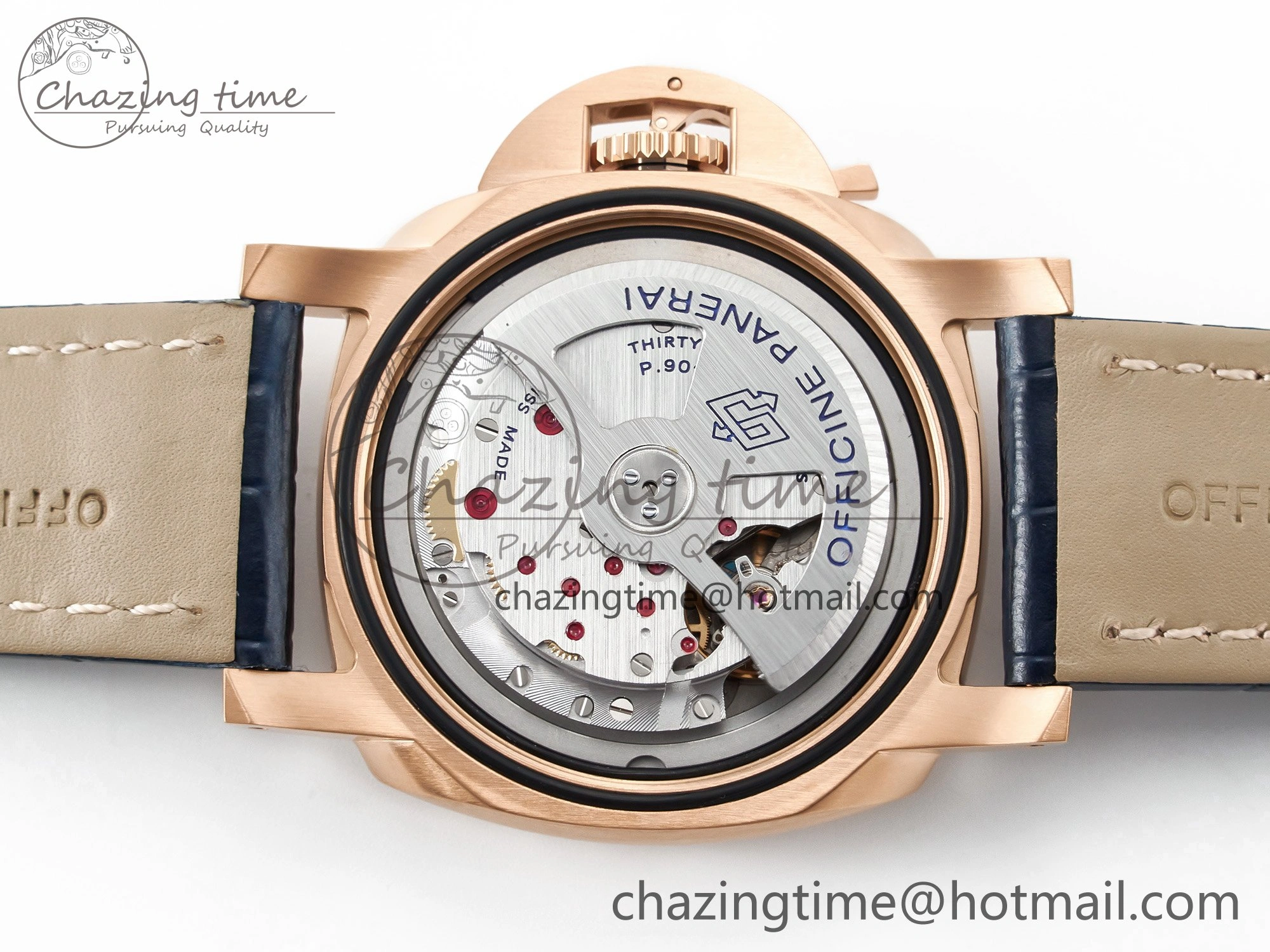 PAM1112 W TTF 1:1 Best Edition on Blue Leather Strap P Versatile 8325