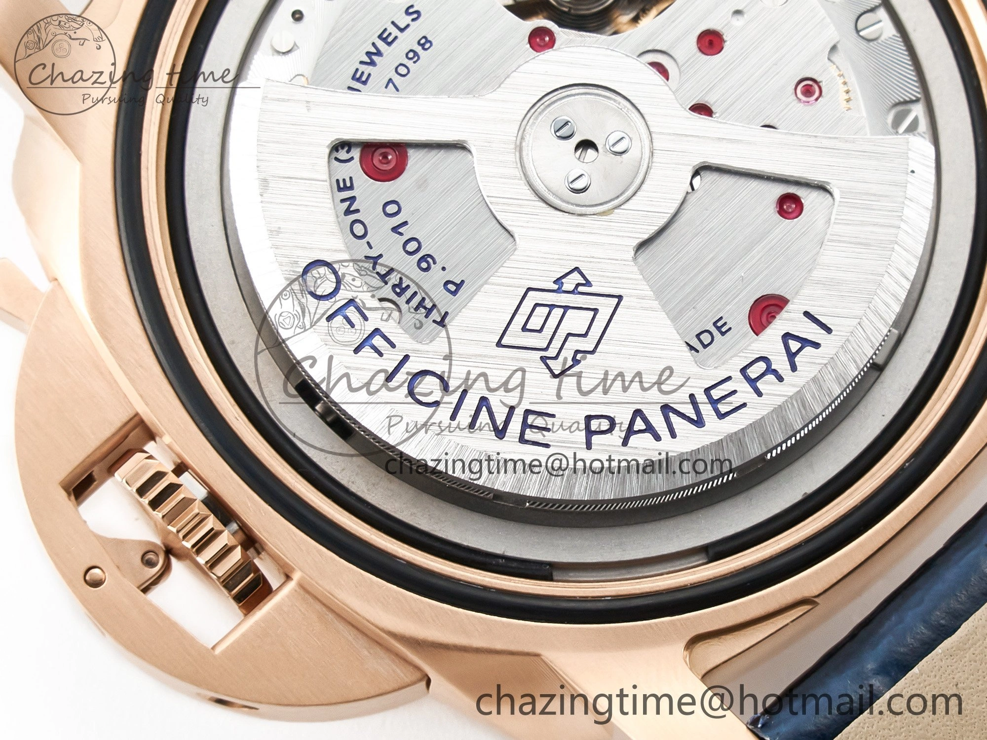PAM1112 W TTF 1:1 Best Edition on Blue Leather Strap P Versatile 8325