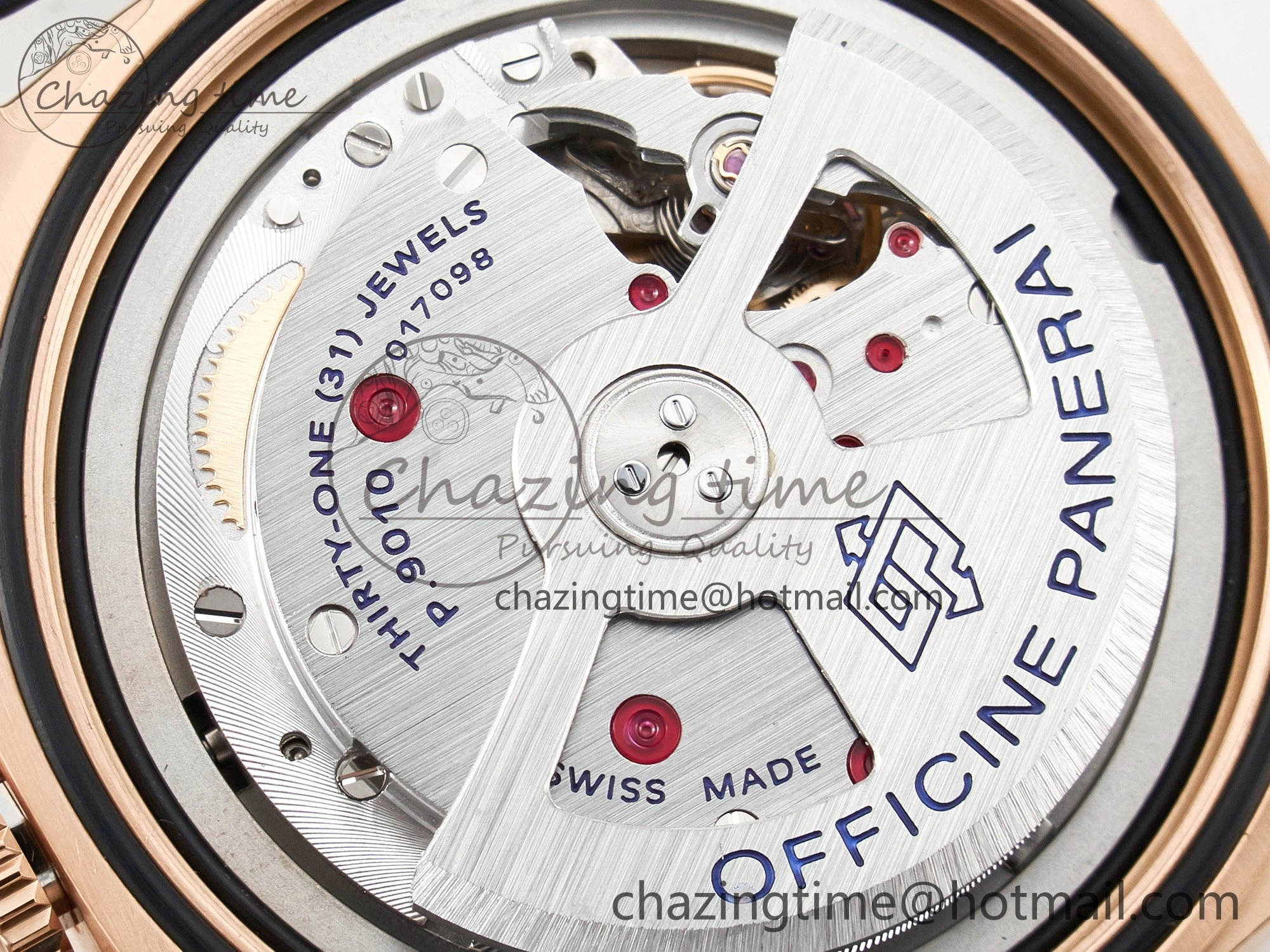 PAM1112 W TTF 1:1 Best Edition on Blue Leather Strap P Versatile 8325