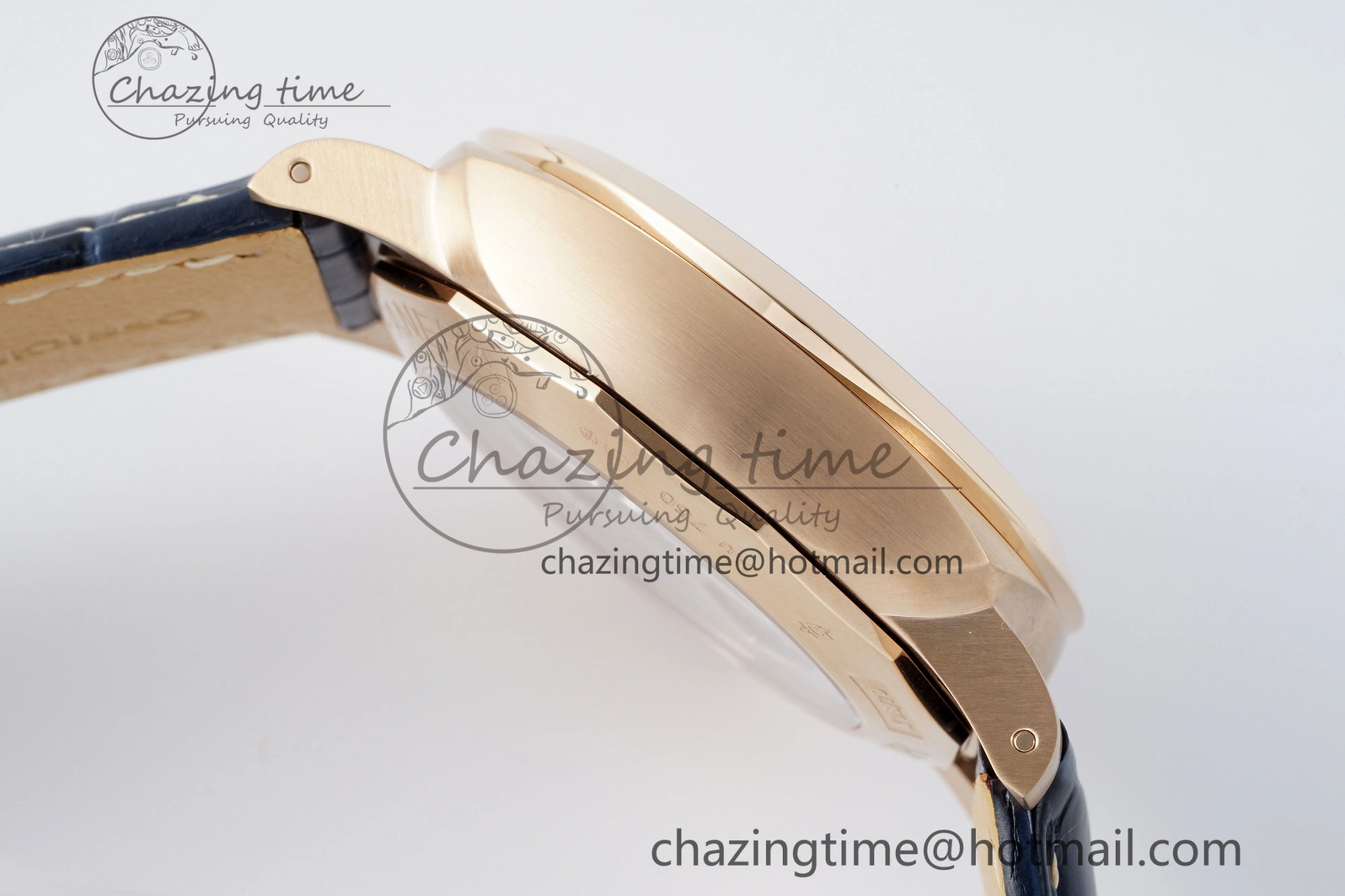 PAM1114 VSF 1:1 Best Edition Black Dial on Blue Leather Strap P Durable 8355