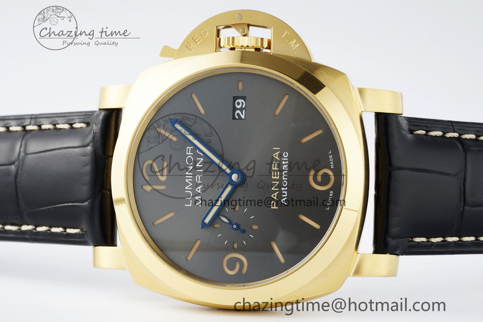 HighPerformance PAM1115 VSF 1:1 Best Edition Black Dial on Black Leather Strap P 8357