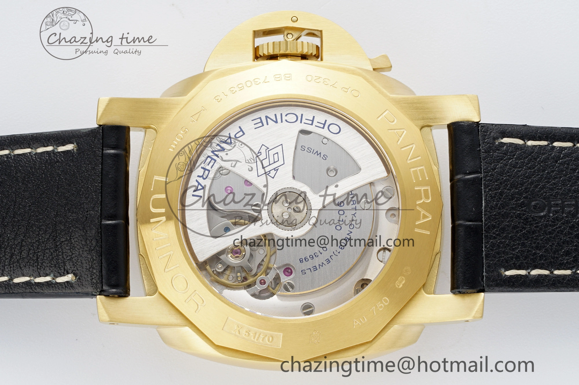 HighPerformance PAM1115 VSF 1:1 Best Edition Black Dial on Black Leather Strap P 8357