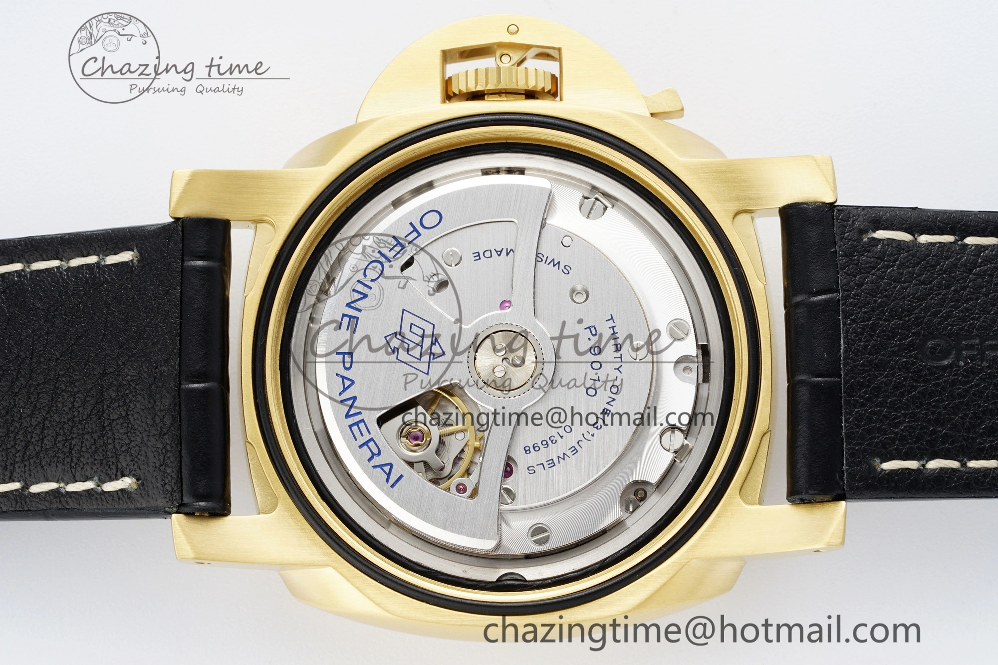 HighPerformance PAM1115 VSF 1:1 Best Edition Black Dial on Black Leather Strap P 8357