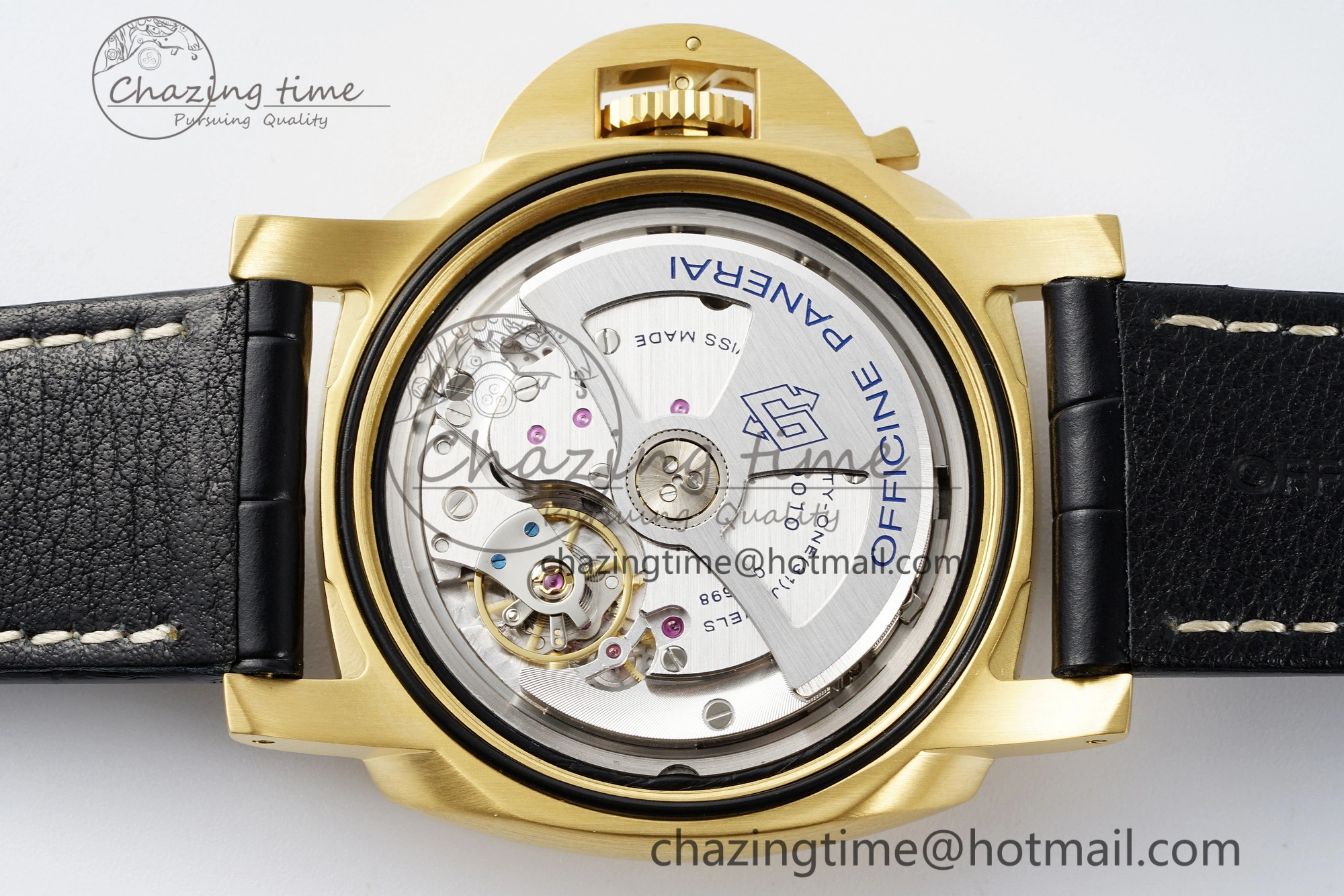 HighPerformance PAM1115 VSF 1:1 Best Edition Black Dial on Black Leather Strap P 8357