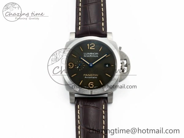 Practical PAM1116 S TTF 1:1 Best Edition Dark Green Dial on Brown Leather Strap P 8336
