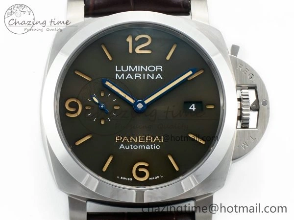 Practical PAM1116 S TTF 1:1 Best Edition Dark Green Dial on Brown Leather Strap P 8336