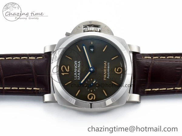 Practical PAM1116 S TTF 1:1 Best Edition Dark Green Dial on Brown Leather Strap P 8336