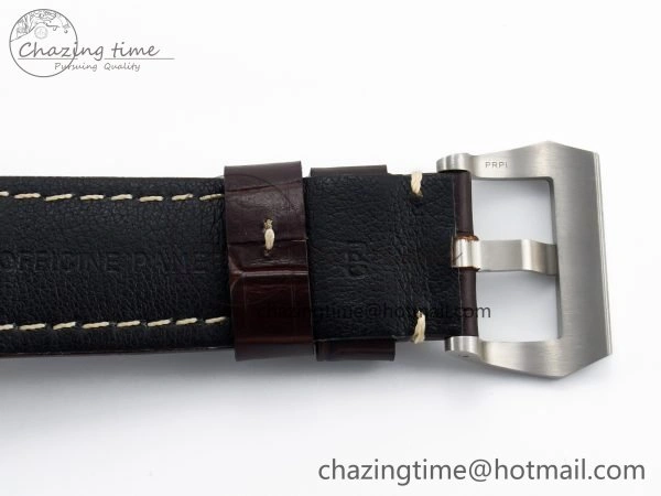 Practical PAM1116 S TTF 1:1 Best Edition Dark Green Dial on Brown Leather Strap P 8336