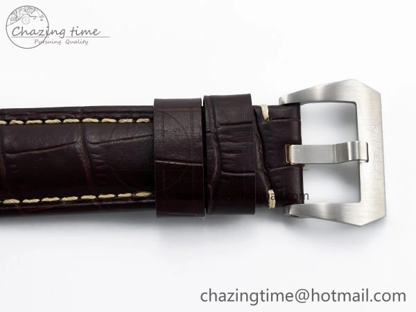 Practical PAM1116 S TTF 1:1 Best Edition Dark Green Dial on Brown Leather Strap P 8336