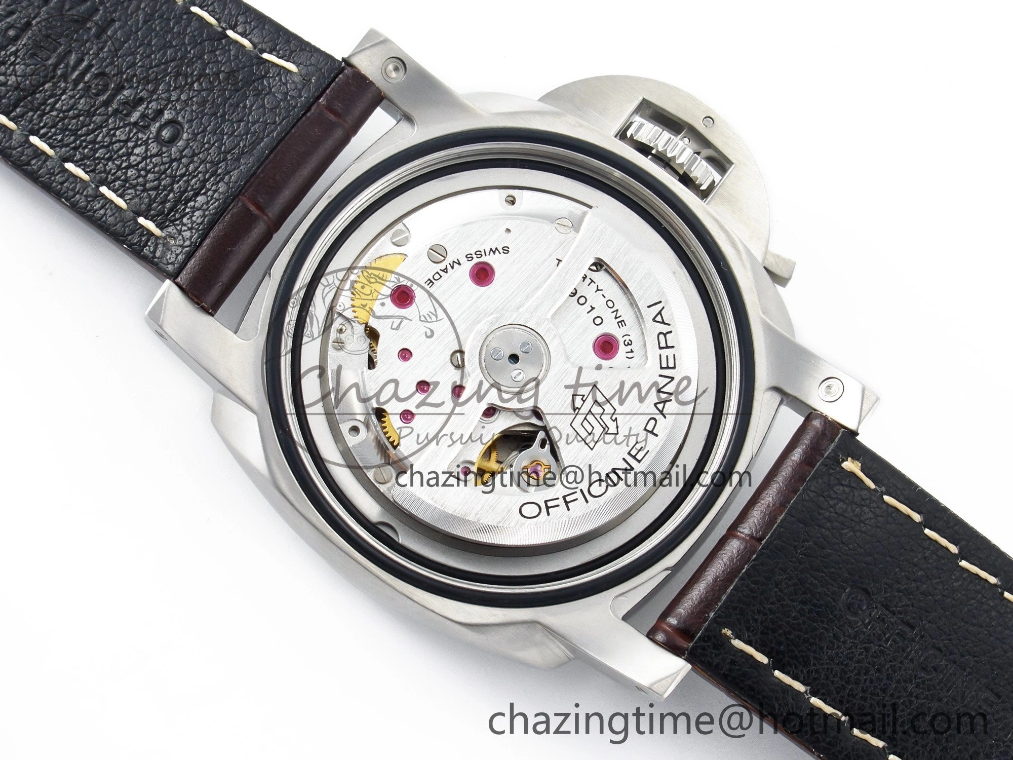 Practical PAM1116 S TTF 1:1 Best Edition Dark Green Dial on Brown Leather Strap P 8336