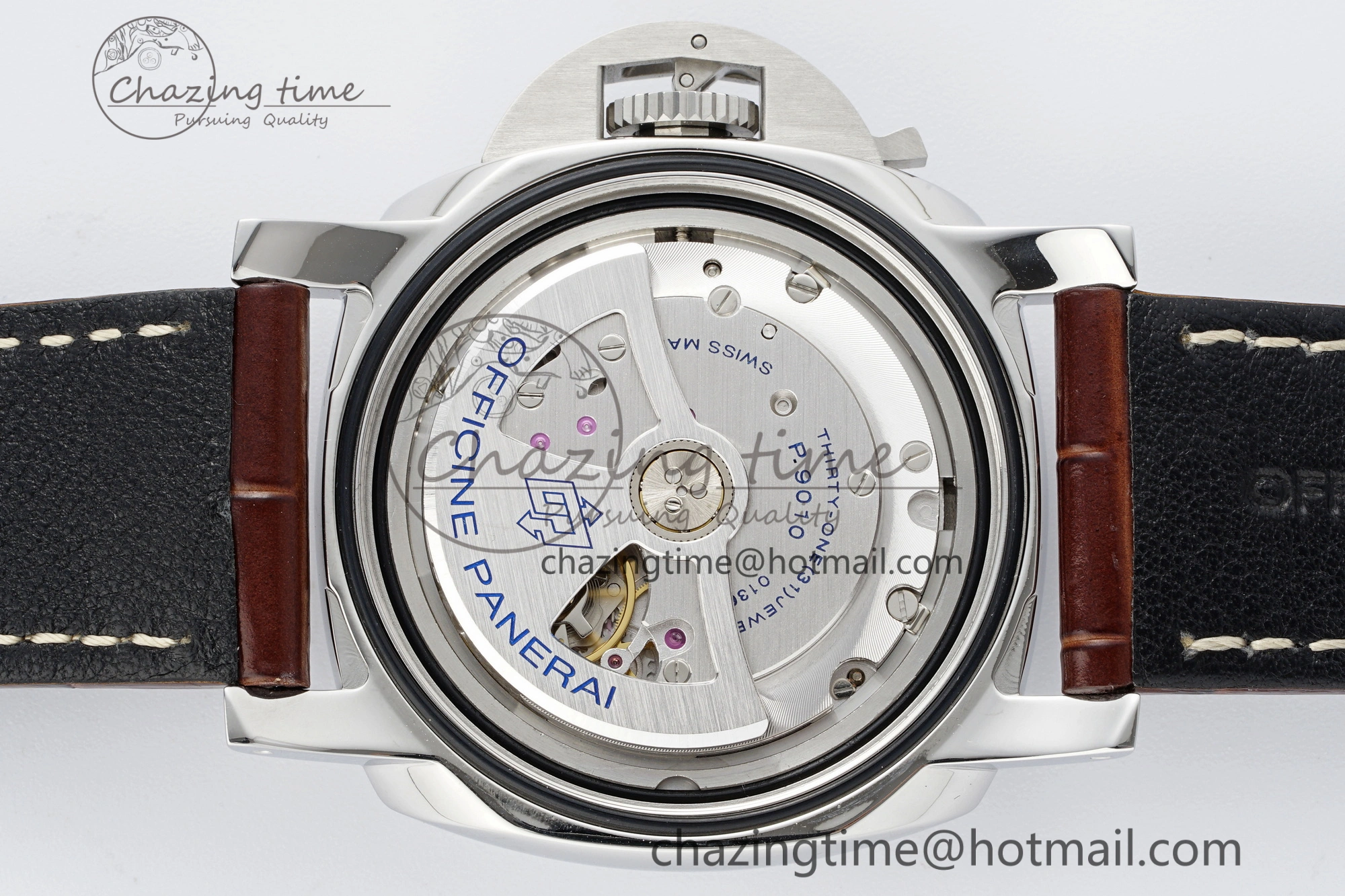 EasyMatch PAM1116 VSF 1:1 Best Edition Dark Green Dial on Brown Leather Strap P 8359