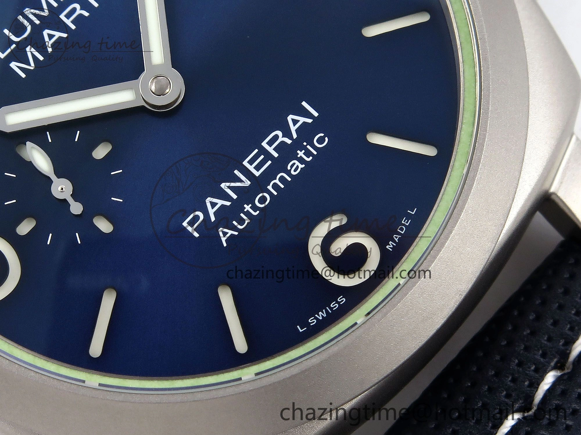FlexibleFit PAM1117 Titanium TTF 1:1 Best Edition Blue Dial on Blue Kevlar Composite Strap P 8313