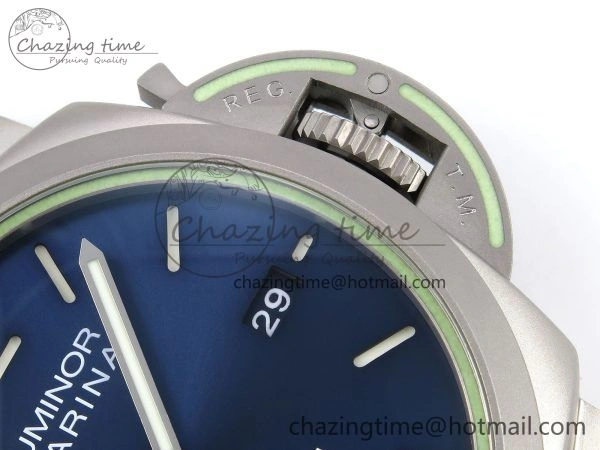 FlexibleFit PAM1117 Titanium TTF 1:1 Best Edition Blue Dial on Blue Kevlar Composite Strap P 8313
