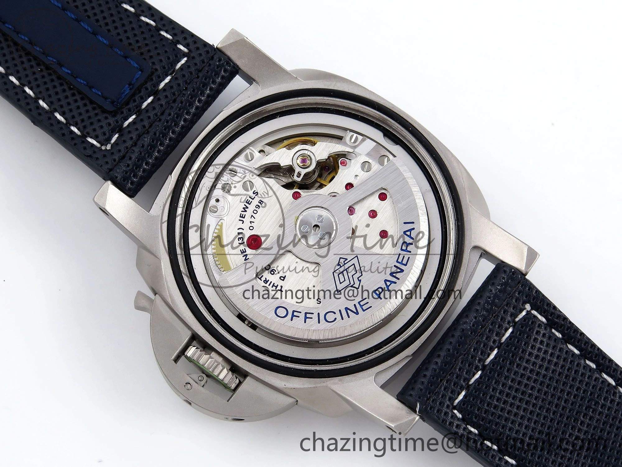 FlexibleFit PAM1117 Titanium TTF 1:1 Best Edition Blue Dial on Blue Kevlar Composite Strap P 8313
