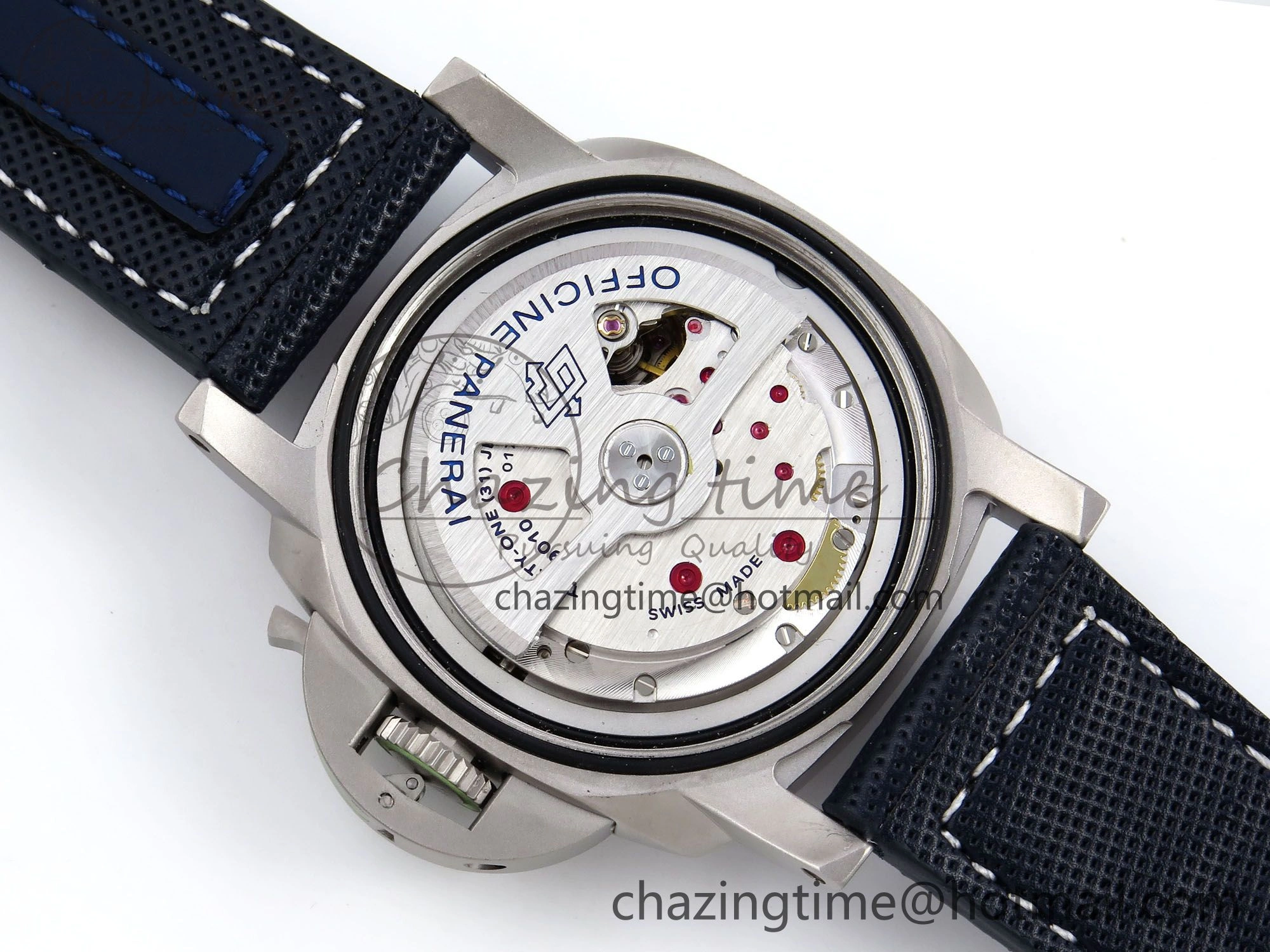 FlexibleFit PAM1117 Titanium TTF 1:1 Best Edition Blue Dial on Blue Kevlar Composite Strap P 8313