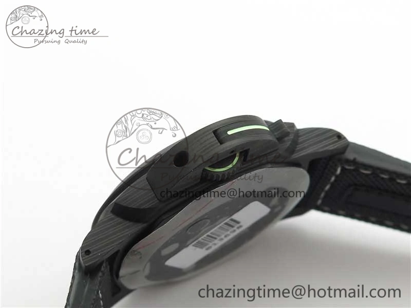PAM1118 Luminor Marina “Luminous Trilogy” VSF 1:1 Best Edition on Black Sportech Strap P.9010 Clone Classic 8406