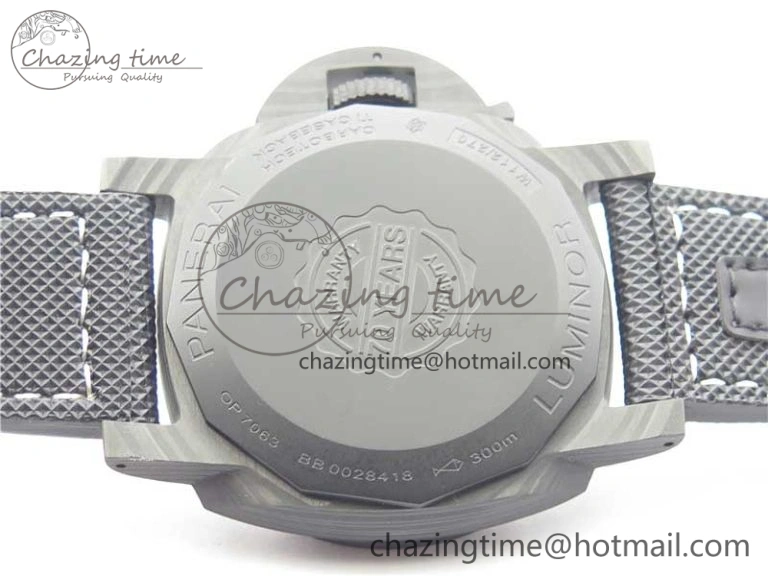 PAM1118 Luminor Marina “Luminous Trilogy” VSF 1:1 Best Edition on Black Sportech Strap P.9010 Clone Classic 8406