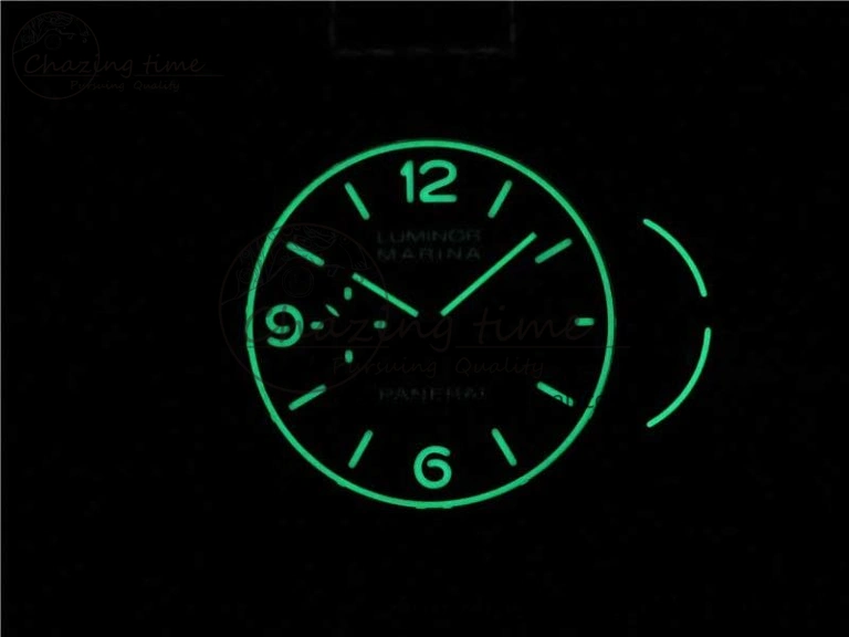 PAM1118 Luminor Marina “Luminous Trilogy” VSF 1:1 Best Edition on Black Sportech Strap P.9010 Clone Classic 8406