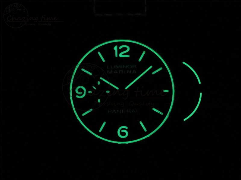 PAM1118 Luminor Marina “Luminous Trilogy” VSF 1:1 Best Edition on Black Sportech Strap P.9010 Clone Classic 8406