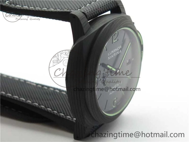 PAM1118 Luminor Marina “Luminous Trilogy” VSF 1:1 Best Edition on Black Sportech Strap P.9010 Clone Classic 8406