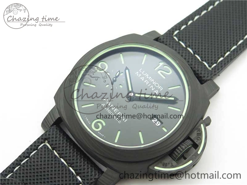 PAM1118 Luminor Marina “Luminous Trilogy” VSF 1:1 Best Edition on Black Sportech Strap P.9010 Clone Classic 8406