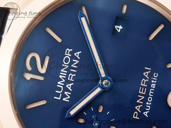 SmoothTexture PAM1157 W TTF 1:1 Best Edition on Blue Leather Strap P 8337