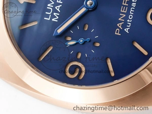 SmoothTexture PAM1157 W TTF 1:1 Best Edition on Blue Leather Strap P 8337