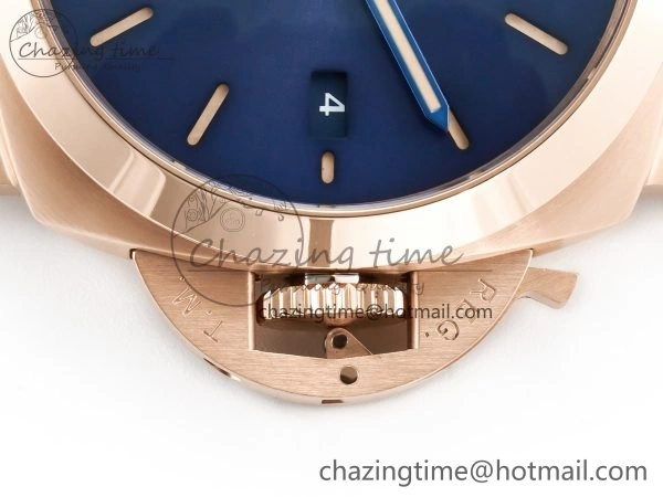 SmoothTexture PAM1157 W TTF 1:1 Best Edition on Blue Leather Strap P 8337