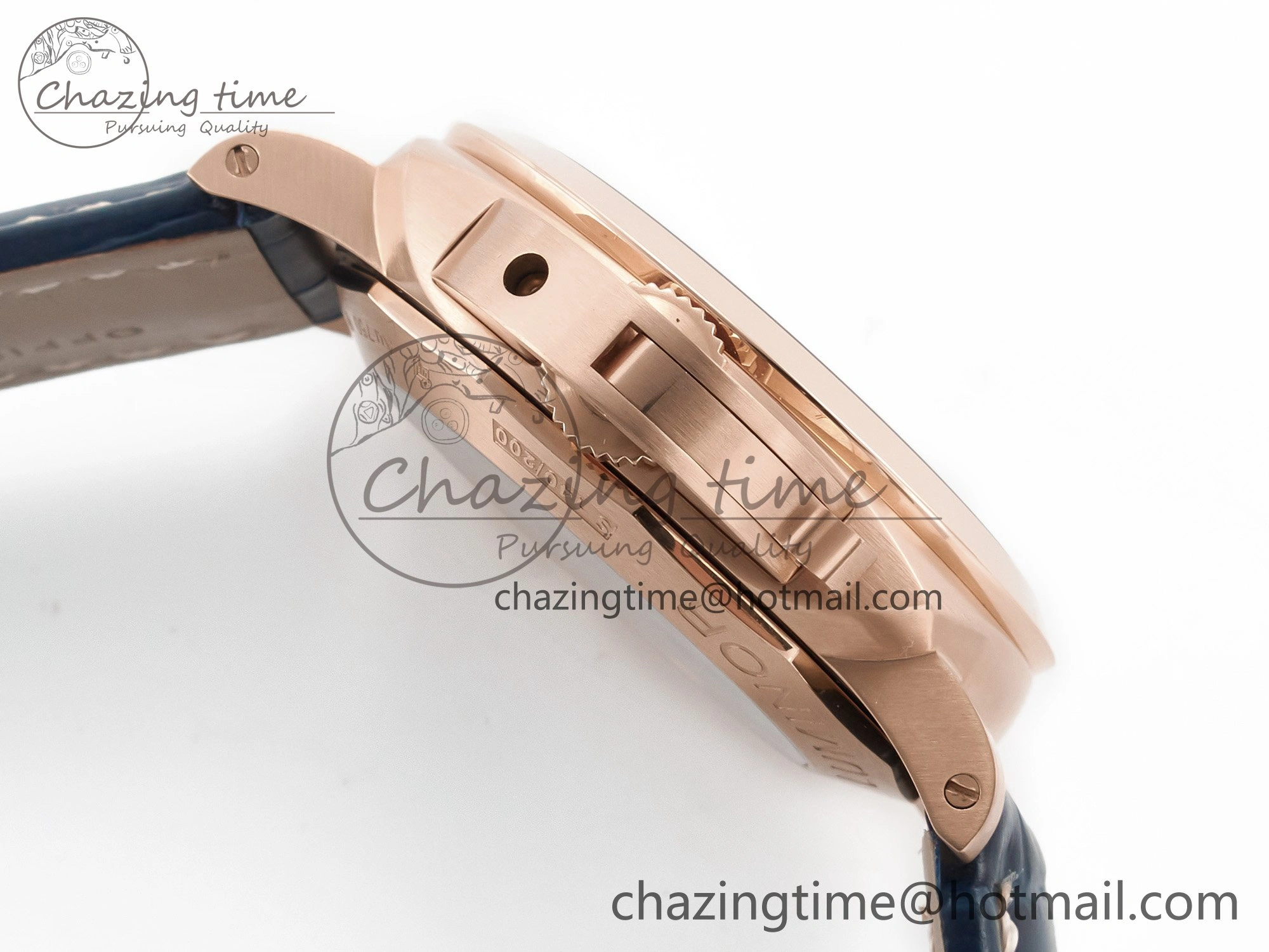 SmoothTexture PAM1157 W TTF 1:1 Best Edition on Blue Leather Strap P 8337