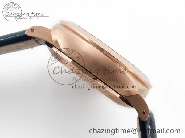 SmoothTexture PAM1157 W TTF 1:1 Best Edition on Blue Leather Strap P 8337