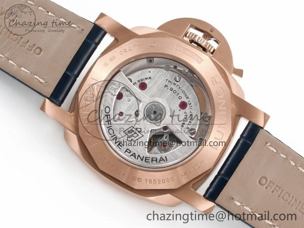SmoothTexture PAM1157 W TTF 1:1 Best Edition on Blue Leather Strap P 8337