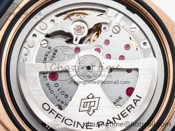 SmoothTexture PAM1157 W TTF 1:1 Best Edition on Blue Leather Strap P 8337