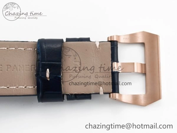 SmoothTexture PAM1157 W TTF 1:1 Best Edition on Blue Leather Strap P 8337
