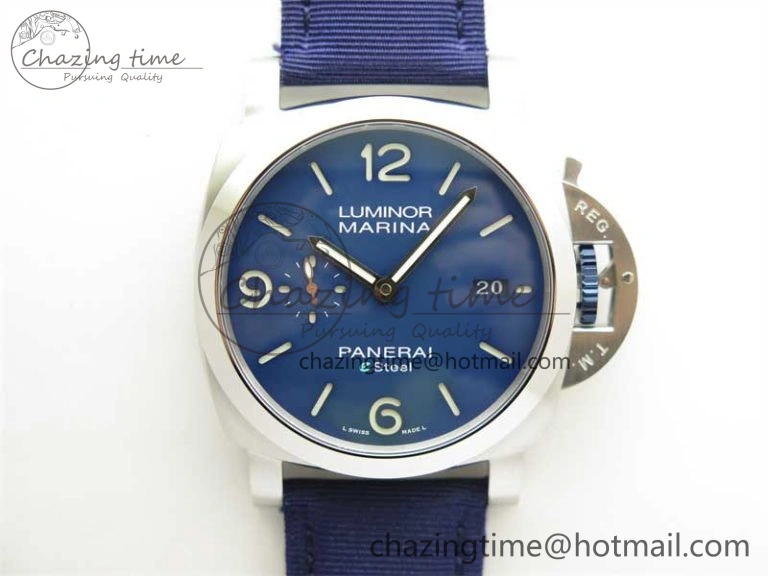 Snug PAM1157 W TTF 1:1 Best Edition on Blue Nylon Strap P 8365