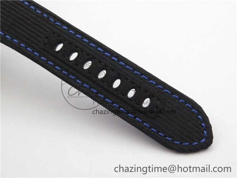 PAM1176 GMT Bucherer VSF 1:1 Best Edition Black Dial on Textile Strap P.9011 Super Clone HighPerformance 8381