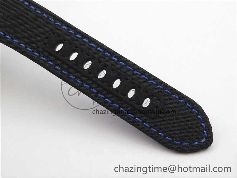 PAM1176 GMT Bucherer VSF 1:1 Best Edition Black Dial on Textile Strap P.9011 Super Clone HighPerformance 8381