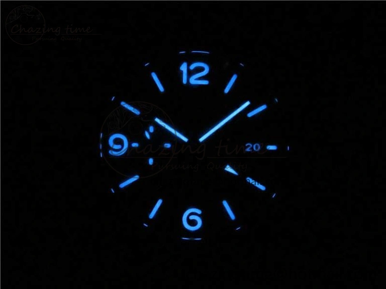 PAM1176 GMT Bucherer VSF 1:1 Best Edition Black Dial on Textile Strap P.9011 Super Clone HighPerformance 8381