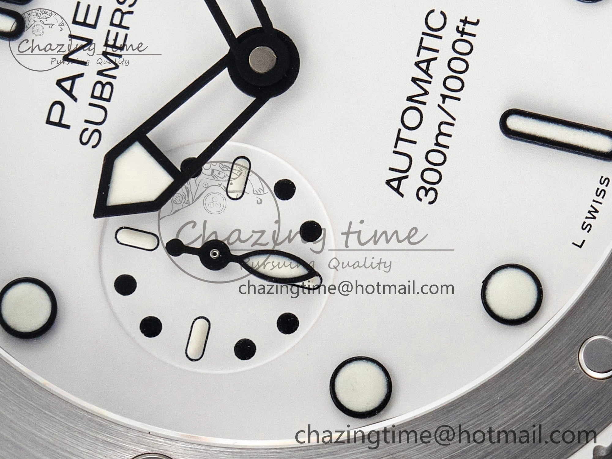 Stretchable PAM1226 V SS TTF 1:1 Best Edition on Green Rubber Strap P 8322